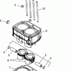 SPORTSMAN 700 EFI - A06MH68AQ Piston and cylinder