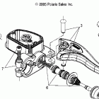 SPORTSMAN 6X6 - A07CL50AA Brake, rear / brake line