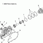 SAWTOOTH QUAD - A06PB20VA Drive assembly, rear