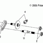 SPORTSMAN 700 - A06MH68AA Gearcase, output shaft