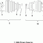 SPORTSMAN X2 - A06MN50AU Drive shaft, front