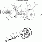 SCRAMBLER 500 4X4 - A06BG50AA Drive clutch and mounting
