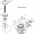 OUTLAW 500 - A07GP50AA/AB Карбюратор верх