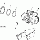 SPORTSMAN 6X6 - A07CL50AA Brake caliper, rear