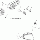 SPORTSMAN 450 - A06MH46AA Taillamps / worklamps / headlights