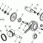 SAWTOOTH QUAD - A06PB20VA Коленвал и поршни