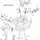 TRAIL BOSS 330 - A07CA32AA Engine, intake and exhaust