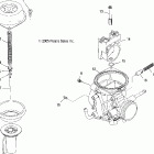 SCRAMBLER 500 4X4 - A06BG50AA Карбюратор, верхняя часть
