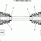 SPORTSMAN 700 - A06MH68AA Drive shaft, rear