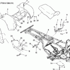 SPORTSMAN 6X6 - A06CL50AA Cab, rear and seat