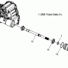 SPORTSMAN 500 HO INT'L - A06MH50FB Output shaft, front