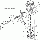OUTLAW 500 - A07GP50AA/AB Карбюратор верх