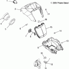 SPORTSMAN 450 - A06MH46AA Headlight pod and speedometer