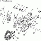 MAGNUM 330 4X4 - A05CD32AA Swing arm / rear / gearcase mounting