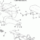 SCRAMBLER 500 4X4 - A05BG50AA Заднее крыло