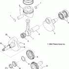 SCRAMBLER 500 4X4 - A05BG50AA Коленвал и поршни