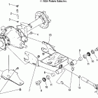 ATP 500 4X4 - A05JD50AA Swing arm / rear axle mounting