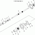 PREDATOR 500 - A05GJ50AA Rear axle and housing