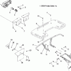 TRAIL BOSS 330 QUADRICYCLE - A05CA32EA Rack, rear and taillights