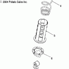 ATP 330 4X4 QUAD - A05JD32EA Shock mounting