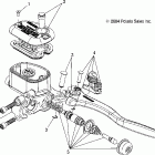 PREDATOR 500 - A05GJ50AA Передний главный тормозной цилиндр