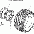 PREDATOR 50 - A05KA05CA Заднее колесо