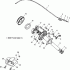 SPORTSMAN 90 - A05FA09CA Задний тормоз