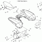 PREDATOR 500 - A05GJ50AA Заднее крыло и сиденье
