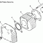SPORTSMAN 90 - A05FA09CA Головка цилиндра