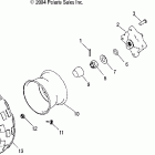 ATP 500 4X4 - A05JD50AA Колесо заднее