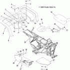 TRAIL BOSS 330 QUADRICYCLE - A05CA32EA Cab, rear and seat