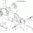 ATP 330 4X4 QUAD - A05JD32EA Swing arm / rear axle mounting