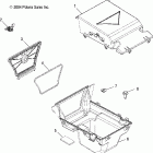 SPORTSMAN 600 - A05MH59AK Rear storage box