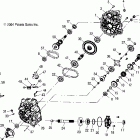 SCRAMBLER 500 4X4 - A05BG50AA Редуктор