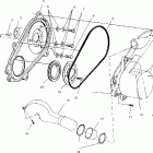 SPORTSMAN 500 - A04CH50AA Кожух сцепления