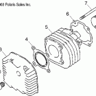 SPORTSMAN 90 - A04FA09CA Головка цилиндра