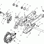 MAGNUM 330 2X4 - A03CB32AA Swing arm / rear / gearcase mounting