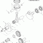 SPORTSMAN 6X6 - A04CL50AA Коленвал и поршни