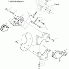 SCRAMBLER 500 4X4 - A04BG50AA Задний суппорт тормозной