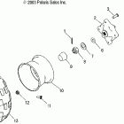 ATP 500 4X4 - A04JD50AA Колесо заднее