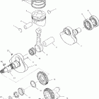 SPORTSMAN 400 - A04CH42AA Коленвал и поршни