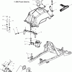 MAGNUM 330 4X4 - A04CD32AA Fuel tank and carburetor mounting