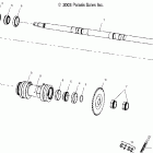 SPORTSMAN 6X6 - A04CL50AA Rear drive