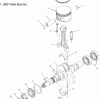 TRAIL BOSS 330 - A04CA32AA Коленвал и поршни