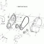 SPORTSMAN 6X6 - A04CL50AA Кожух сцепления