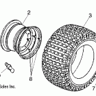 SPORTSMAN 90 - A04FA09CA Заднее колесо