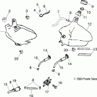 PREDATOR 90 - A04KA09CA Oil tank / fuel tank