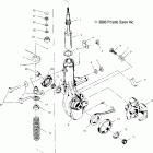 SCRAMBLER 500 4X4 - A04BG50AA Передняя стойка
