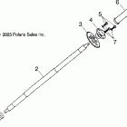 PREDATOR 90 - A04KA09CA Ось заднее колесо