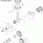 ATP 500 4X4 - A04JD50AA Коленвал и поршни